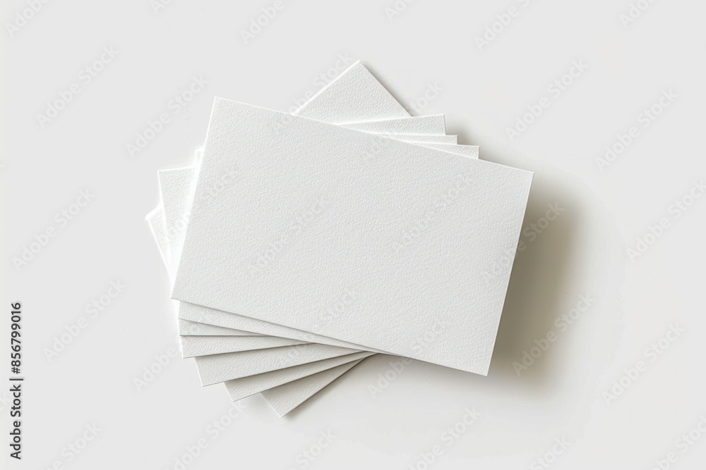 Stack of White Blank Cards