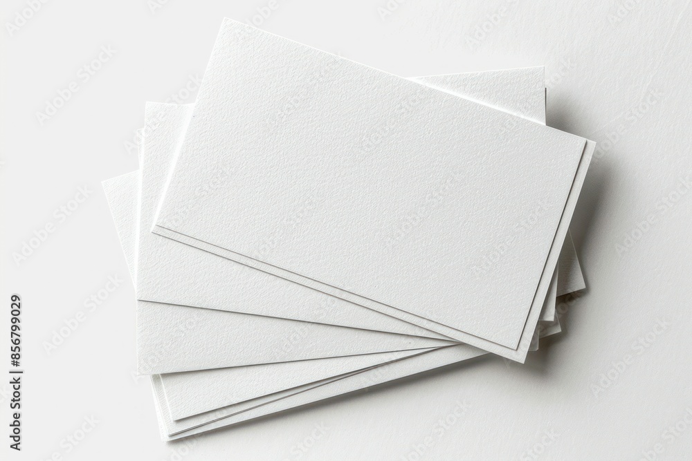 Stack of Blank White Paper on Plain Background Stack of Blank White Paper on Plain Background
