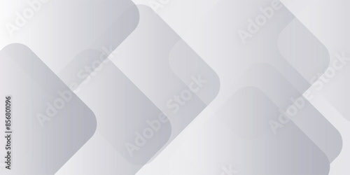 White and grey 3d modern abstract background with polygonal texture. Soft gray wide abstract banner. arts