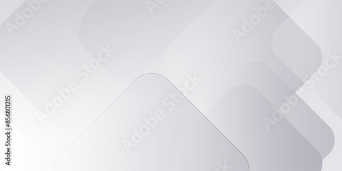 White and grey 3d modern abstract background with polygonal texture. Soft gray wide abstract banner. modern 