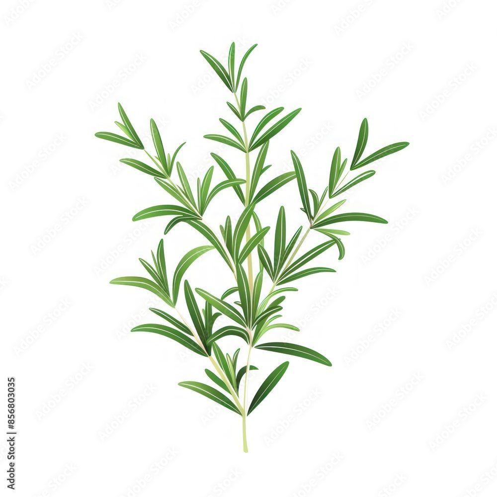 Fototapeta premium Rosemary Sprig Illustration