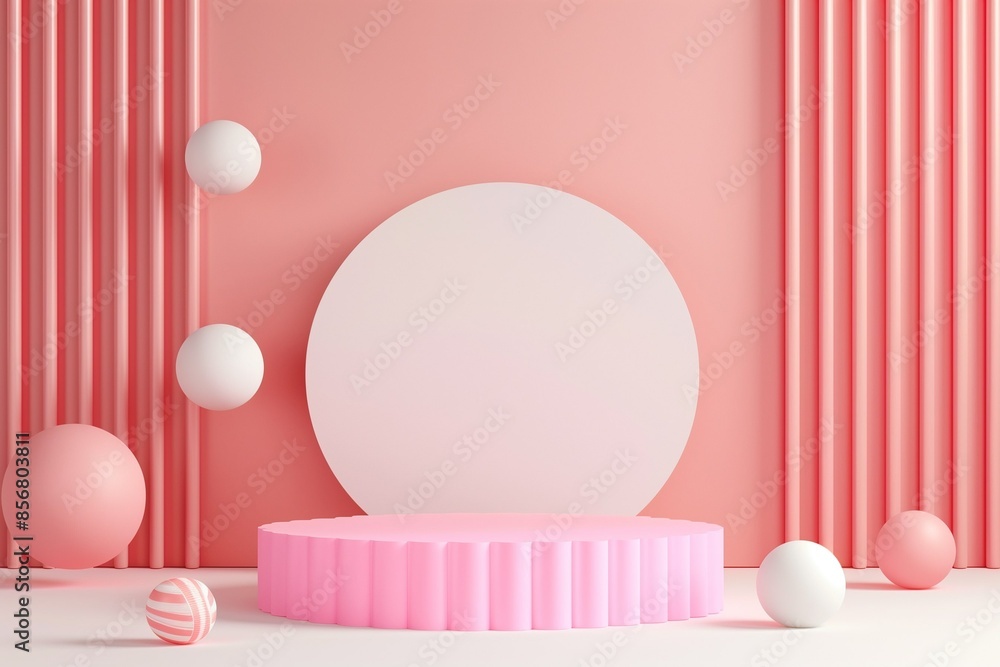 An empty round 3D podium for demonstrating products and models. The form for the product card. Product presentation. An empty background with a place , space An empty round 3D podium for demonstrating products and models. The form for the product card. Product presentation. An empty background with a place , space