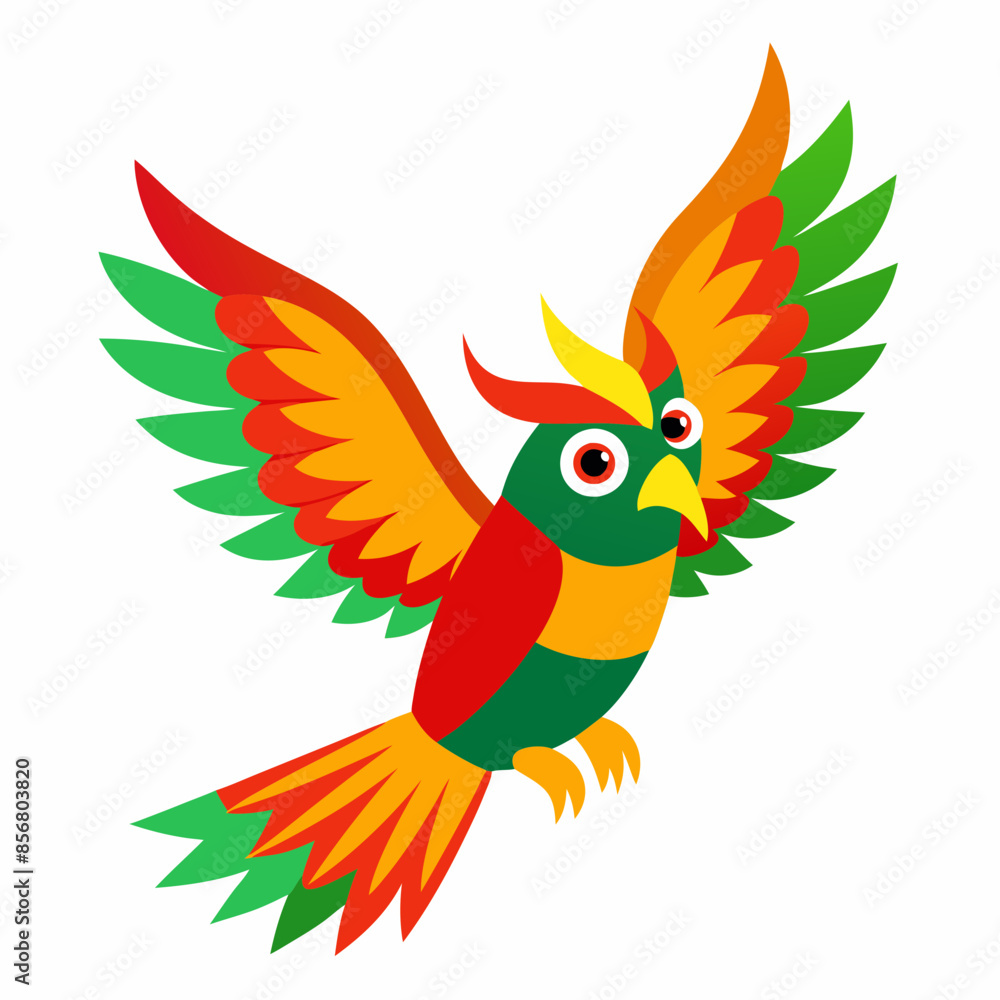 parrot on a white background parrot on a white background