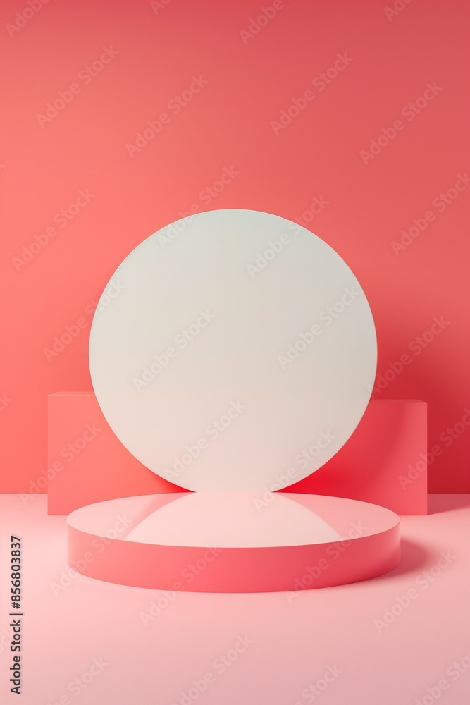 An empty round 3D podium for demonstrating products and models. The form for the product card. Product presentation. An empty background with a place , space An empty round 3D podium for demonstrating products and models. The form for the product card. Product presentation. An empty background with a place , space