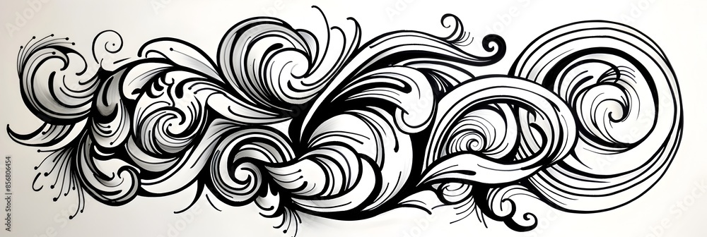 Swirly Cursive Lettering Doodle Abstract Graphic Design Swirly Cursive Lettering Doodle Abstract Graphic Design