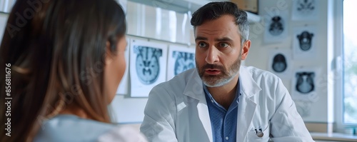 Doctor Explaining MRI Scan ...
