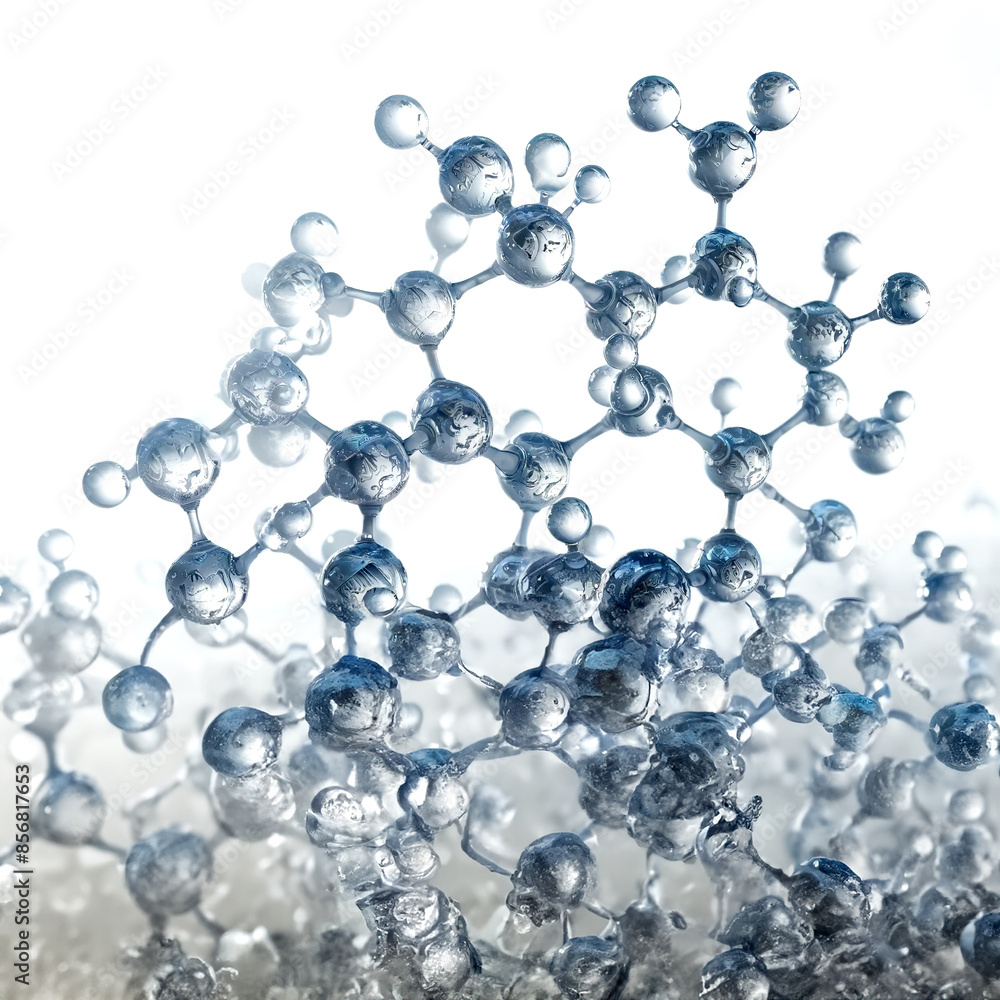 molecule or atom, Abstract structure for Science or medical background, 3d illustration. molecule or atom, Abstract structure for Science or medical background, 3d illustration.