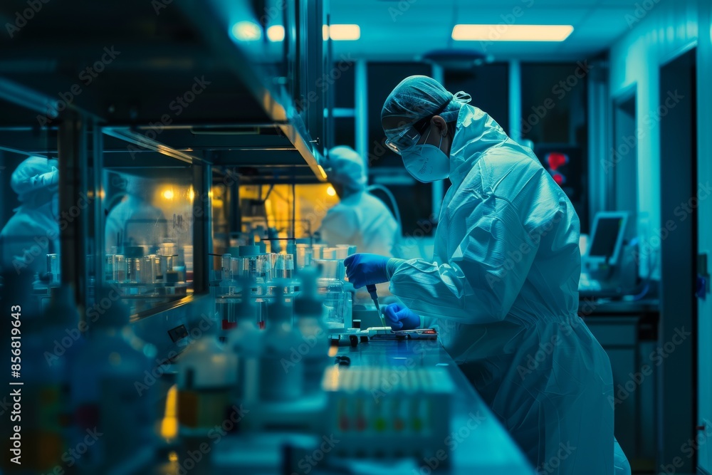 Capturing professional health care researchers making strides in the captivating world of medical science within a cutting-edge laboratory. Capturing professional health care researchers making strides in the captivating world of medical science within a cutting-edge laboratory.