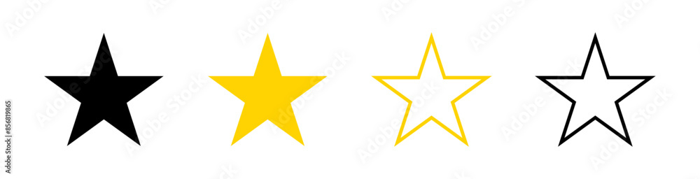 Star vector isolated icon. Stars vector icons. Stars collection. Golden Stars isolated on white background. Vector Star Star vector isolated icon. Stars vector icons. Stars collection. Golden Stars isolated on white background. Vector Star