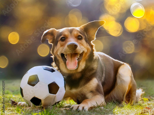 Perro futbolista