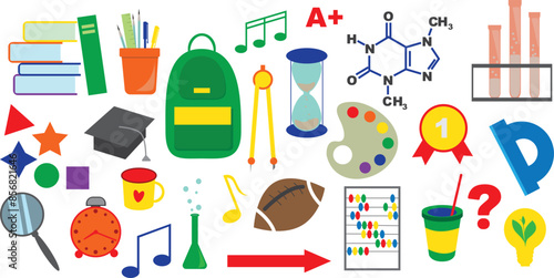 schoolboy's belongings