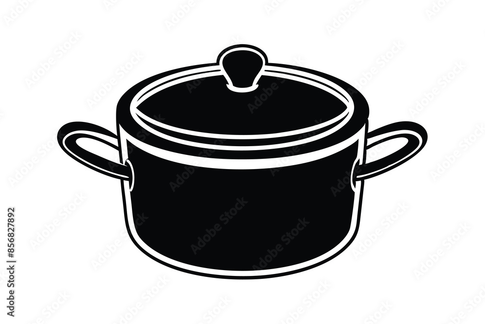 Pot line art vector illustration Pot line art vector illustration