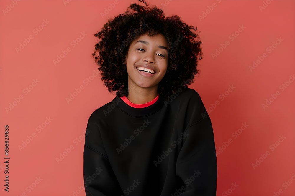 Stylish Model Showcases Black Sweatshirt in Studio Mockup for Fashion Apparel, Black Sweatshirt Mockup, Model Poses in Comfortable Black Sweatshirt for Fashion Mockup Stylish Model Showcases Black Sweatshirt in Studio Mockup for Fashion Apparel, Black Sweatshirt Mockup, Model Poses in Comfortable Black Sweatshirt for Fashion Mockup