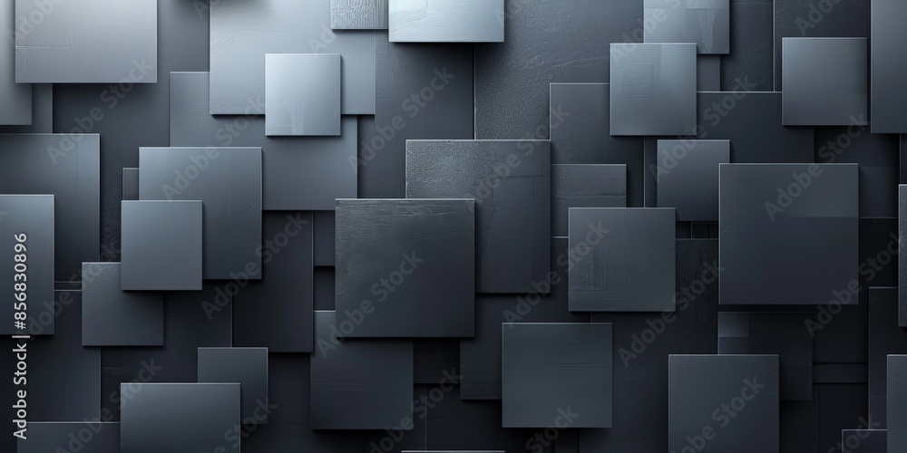 Abstract Black Square Composition Abstract Black Square Composition