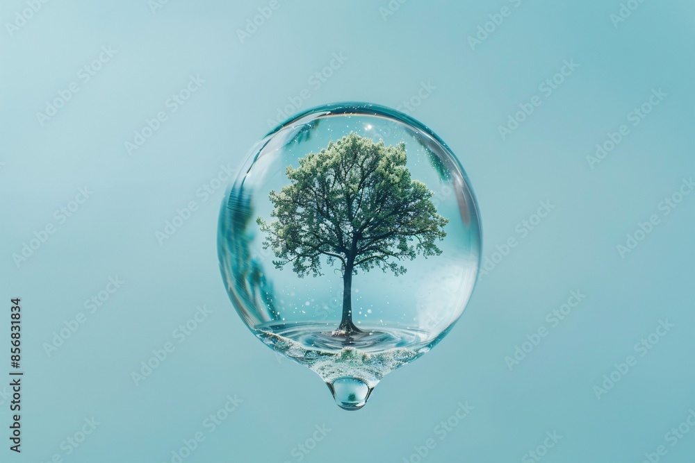a tree in a bubble a tree in a bubble
