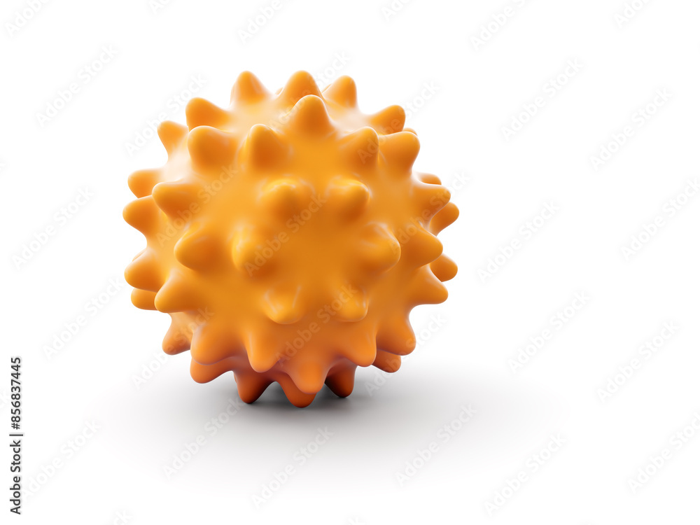 typical massage ball isolated on white typical massage ball isolated on white