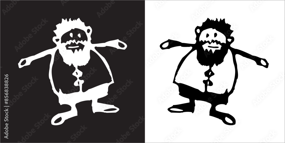 Fototapeta premium IIlustration Vector graphics of ForKids icon
