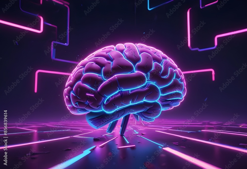 Three-dimensional images of the human brain in various forms Three-dimensional images of the human brain in various forms
