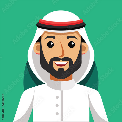 illustration of cartoon emirati person