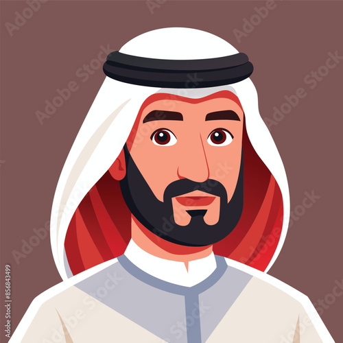 illustration of cartoon emirati person