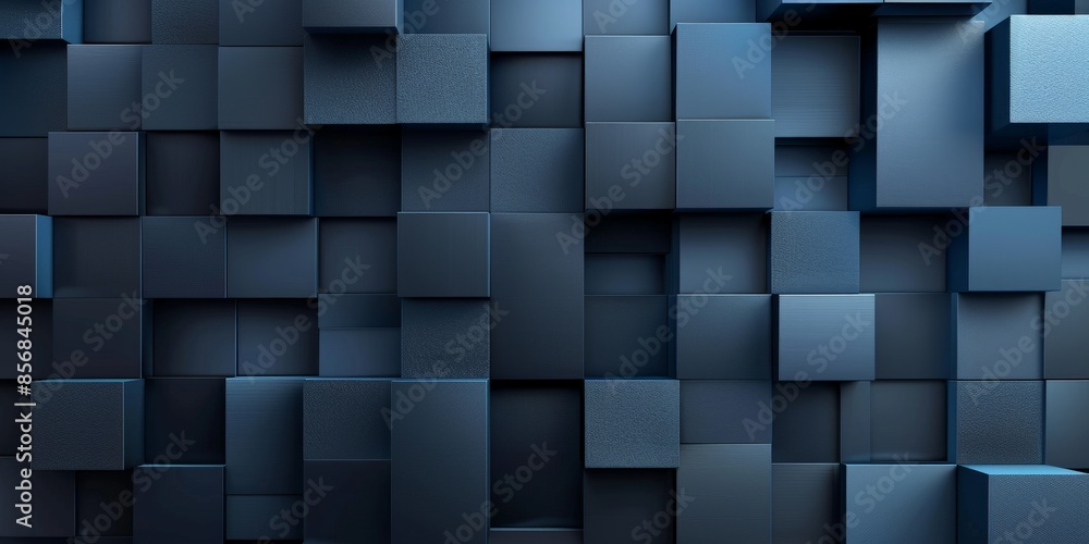 Abstract Blue Cube Pattern Abstract Blue Cube Pattern