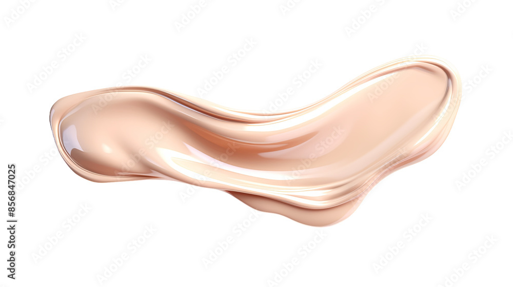 Vibrant Liquid Makeup Foundation Cream Splash 3D Illustration. Vibrant Liquid Makeup Foundation Cream Splash 3D Illustration.