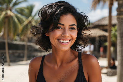 woman in bikini on the beach