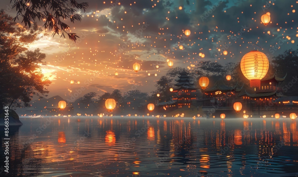 Floating lanterns Floating lanterns
