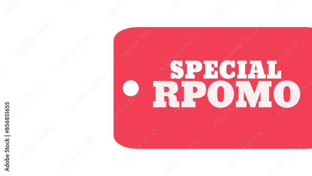 Special promo writing on a white background, suitable for use as a banner Special promo writing on a white background, suitable for use as a banner