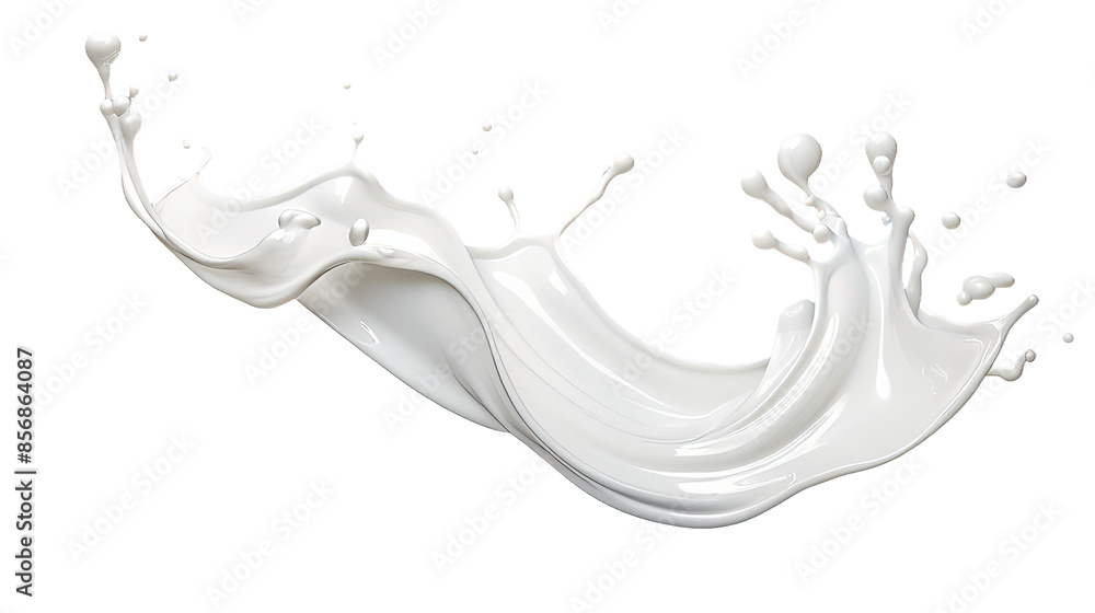 Milky Splash - High-Quality 3D Render of White Milk Splash Isolated on Transparent Background for Design Projects and Advertising Milky Splash - High-Quality 3D Render of White Milk Splash Isolated on Transparent Background for Design Projects and Advertising