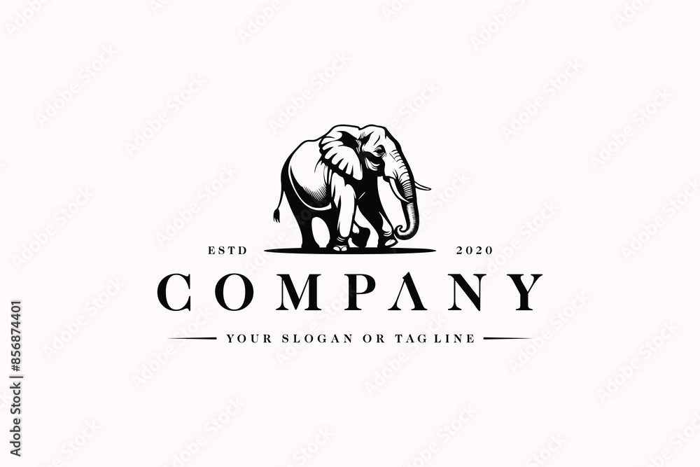 elephant logo design concept premium vector template elephant logo design concept premium vector template