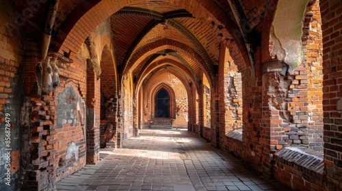 A historical castle corridor.