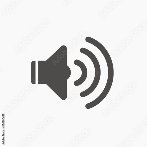 Wallpaper Mural Voice vector icon. volume, sound icon symbol. media player, audio vector illustration Torontodigital.ca