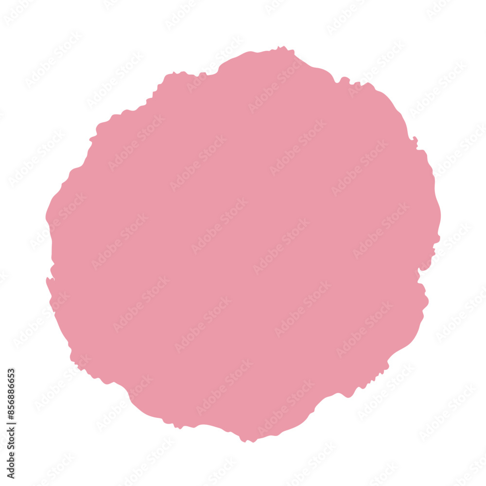 A red circle on a white background is a silhouette image of a map A red circle on a white background is a silhouette image of a map