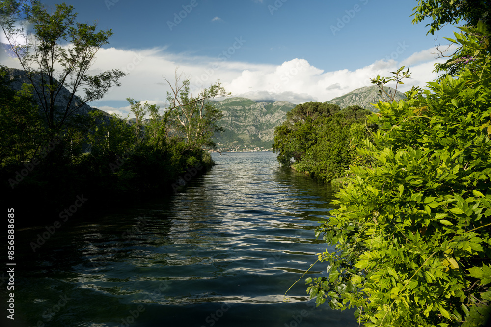 Naklejka premium a trip through Montenegro