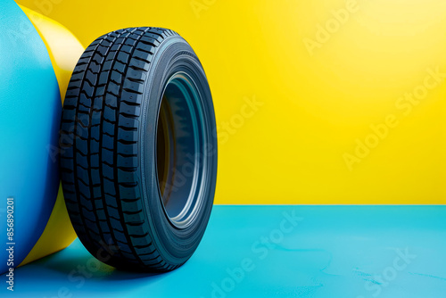 Wallpaper Mural Rubber tires poster with copy space Torontodigital.ca