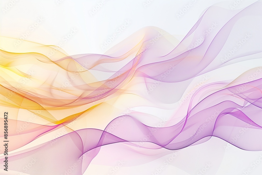 Fototapeta premium abstract colorful wave on white background dynamic flowing lines vibrant
