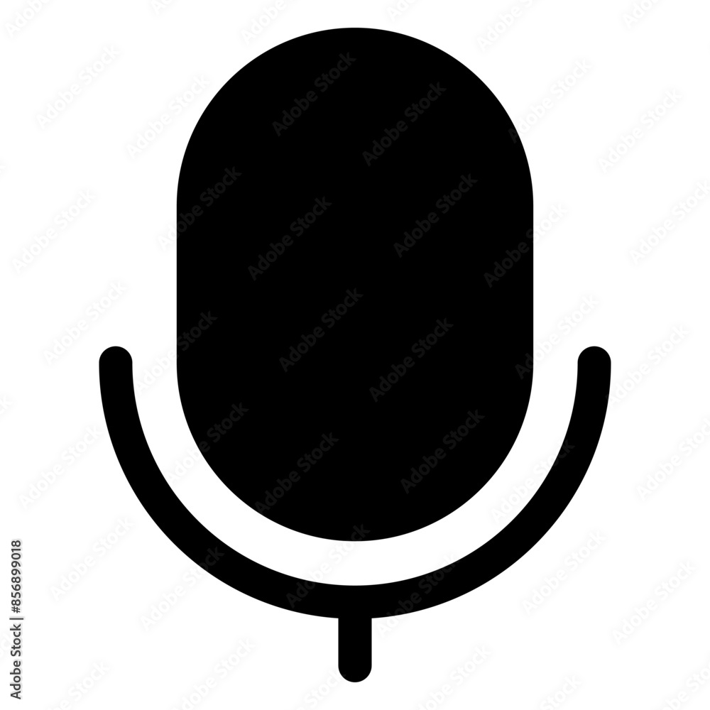 mic glyph icon vector illustration isolated on white background mic glyph icon vector illustration isolated on white background