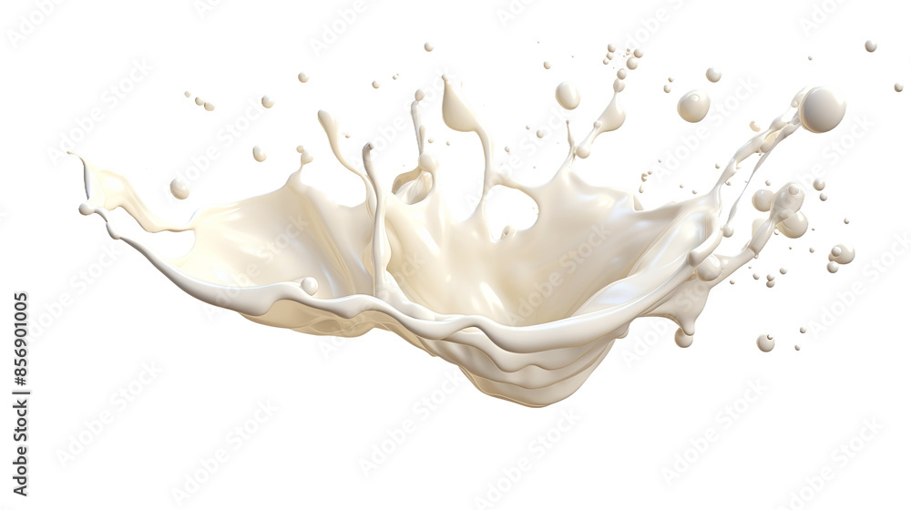 Dynamic Milk Splash and Pouring in 3D Illustration - Transparent Background Cut Out Top View Flat Lay PNG Digital Art Dynamic Milk Splash and Pouring in 3D Illustration - Transparent Background Cut Out Top View Flat Lay PNG Digital Art