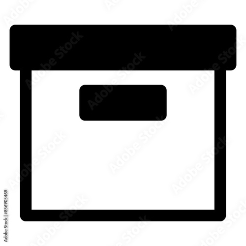 archive glyph icon vector illustration isolated on white background
