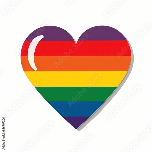 Vibrant Rainbow Heart Symbol Celebrating Love and Equality - Generative ai Free Download Vibrant Rainbow Heart Symbol Celebrating Love and Equality - Generative ai - GFXLoad