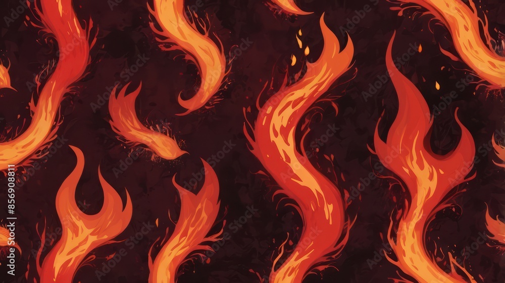 fire seamless pattern fire seamless pattern