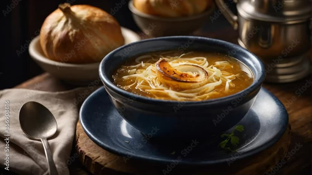 French onion soup in a bowl French onion soup in a bowl