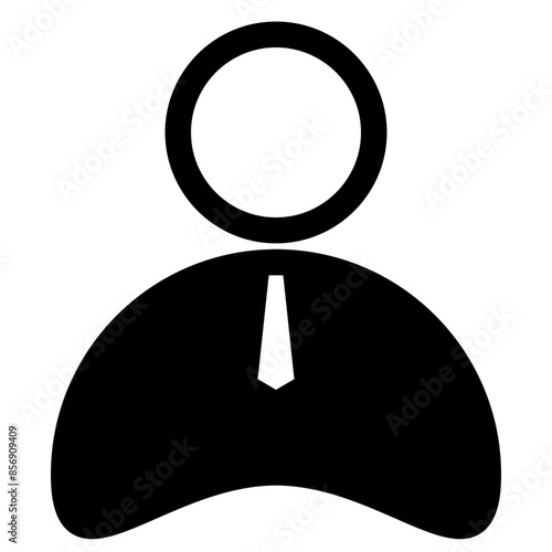 businessman glyph icon vector illustration isolated on white background