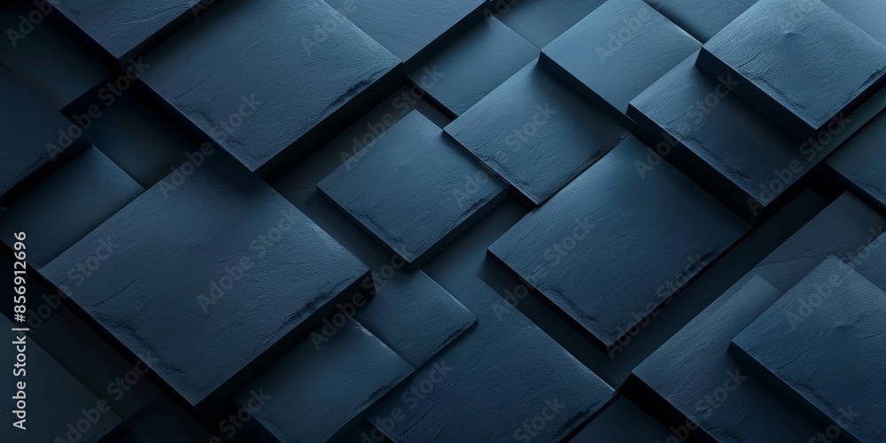 Abstract Dark Blue Geometric Shapes Abstract Dark Blue Geometric Shapes