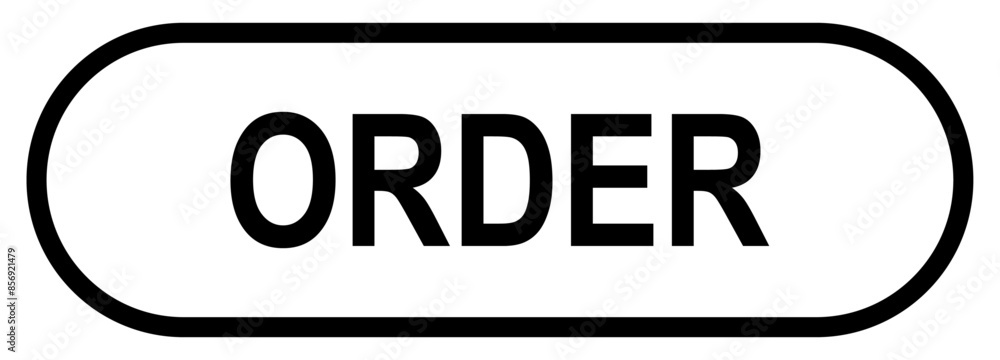 Order Web UI Button Isolated on Transparent Background. Vector Illustration. Order Web UI Button Isolated on Transparent Background. Vector Illustration.