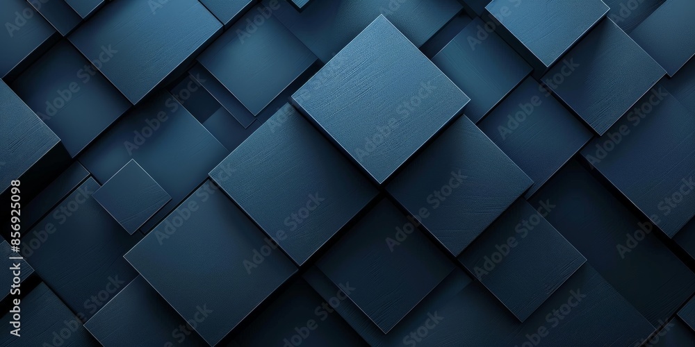 Abstract Geometric Pattern in Shades of Blue Abstract Geometric Pattern in Shades of Blue