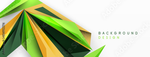 Minimal geometric abstract background. Low poly dynamic triangle design. Trendy techno business template for wallpaper, banner, background or landing