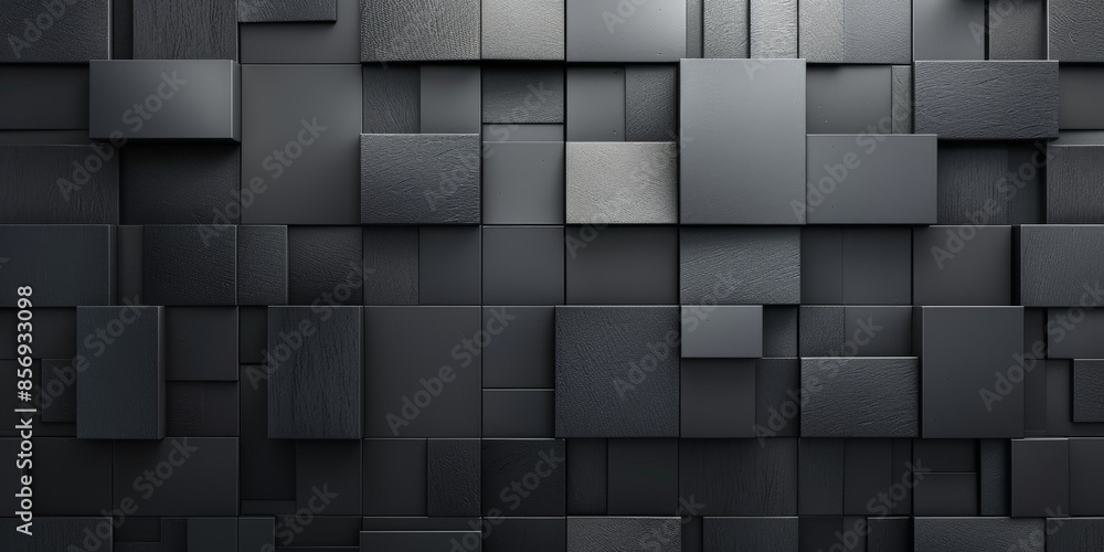 Abstract Black and White Tile Wall Abstract Black and White Tile Wall