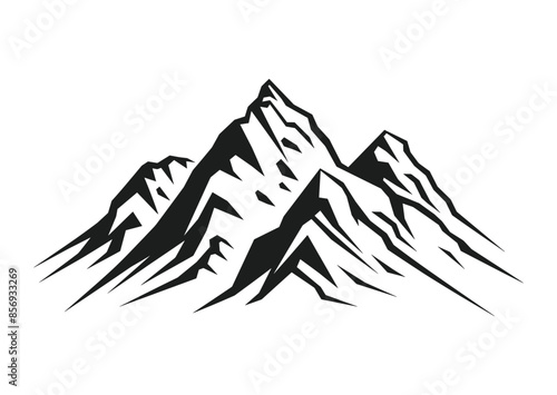 A mountain silhouette vector